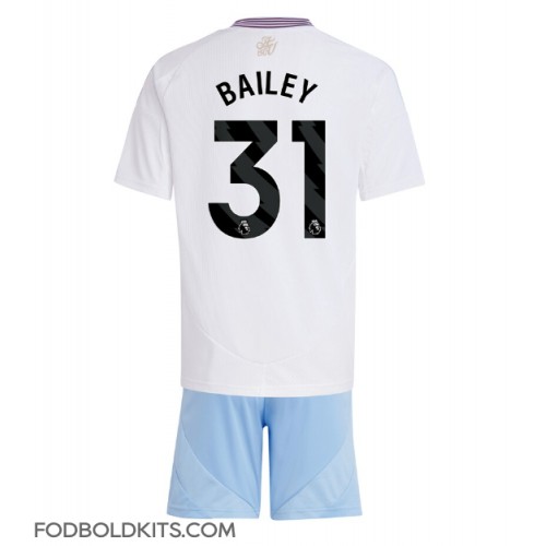 Aston Villa Leon Bailey #31 Udebanesæt Børn 2024-25 Kortærmet (+ Korte bukser)